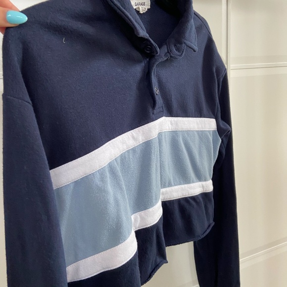 Garage Cropped Button Sweater- Size Medium - Picture 5 of 5